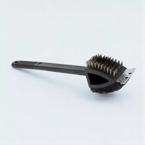 Grill tisztító kefe 3 az 1-ben – 375 mm hosszú, erős sörtékkel