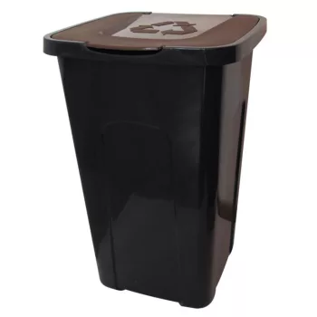 Szelektív hulladékgyűjtő barna színben (50 L-es)