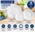 Luminarc White Harena 18 részes étkészlet 6 személyre fehér üveg leveses tálkával
