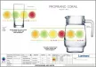 6 db-os Luminarc Propriano corail üdítős pohár és kancsó szett