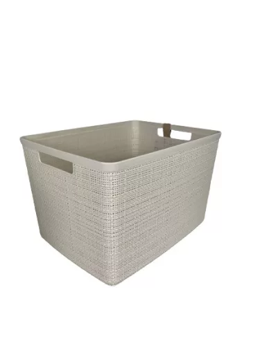 Kosár 36x28x23cm Jute bézs (KKS)