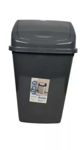 Billenős szemetes 50 l Fekete (KKS)