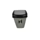 Billenős szemetes 5 L Szürke, fekete tetővel
