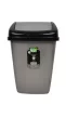 Billenős szemetes 5 L Szürke, fekete tetővel