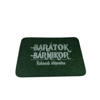   Lábtörlő 60 x 40 cm flokkolt Zöld, fehér barátok bármikor