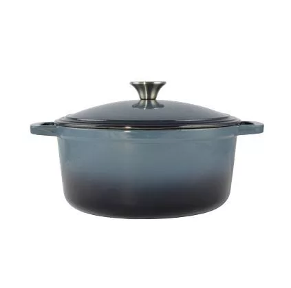 Zománcozott öntöttvas Lábas 28cm 7L Acélkék