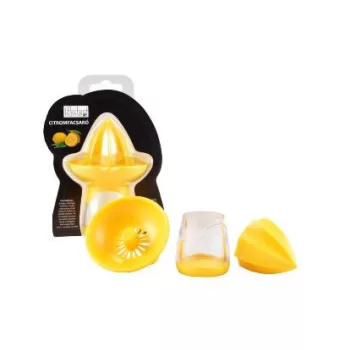 Műanyag citrom facsaró (sárga színben)