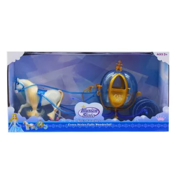 Illusion State hercegnős tökhintó fehér lóval – 42 cm
