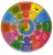 Készségfejlesztő órás fa puzzle