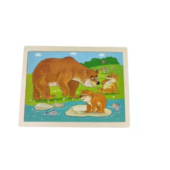 Mackós fa puzzle 80 db-os