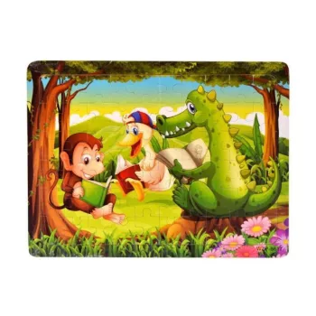 Majmos, kacsás fa puzzle 60 db-os