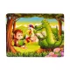 Majmos, kacsás fa puzzle 60 db-os