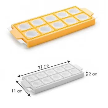 DELICIA műanyag ravioli forma kerek 10 lyukú 27x11x2