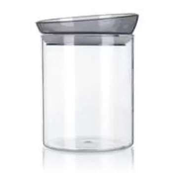 MABEL üveg tároló szürke fedővel (1100 ml-es)