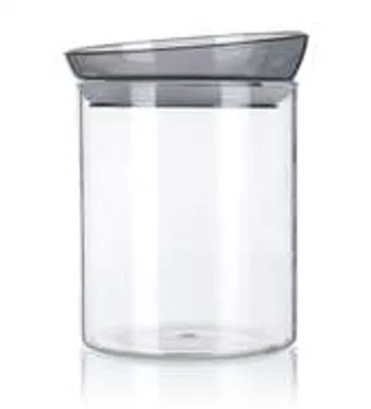MABEL üveg tároló szürke fedővel (1100 ml-es)