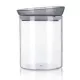 MABEL üveg tároló szürke fedővel (1100 ml-es)