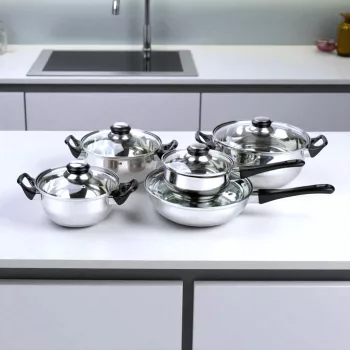   Banquet Apetit 10 részes rozsdamentes acél edénykészlet - fedőkkel