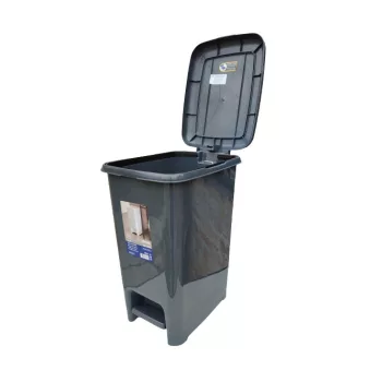 Pedálos szemetes fekete színben (25 L-es)