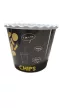 Popcorn tartó chips mintával