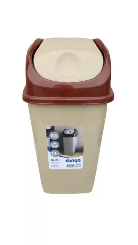 Billenős szemetes SLIM 10 L bézs