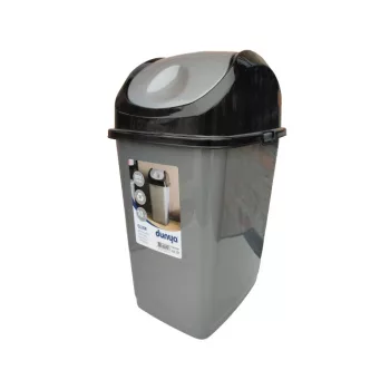 Billenős slim szemetes szürke-fekete színben (10 L-es)