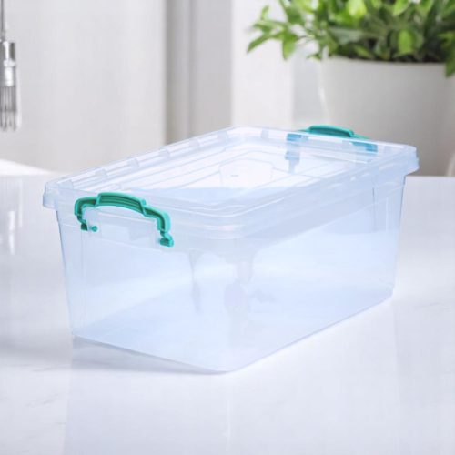 Tárolódoboz 13,7 L 35X23X16,5 CM zöld füllel