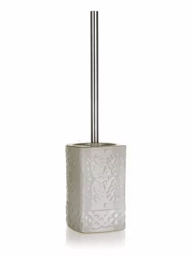 Kerámia WC kefe tartóval BRILANZ 10,5 x 42 cm, bézs