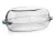 Üveg sütőtál BORCAM 4,6 l, fedővel, ovális