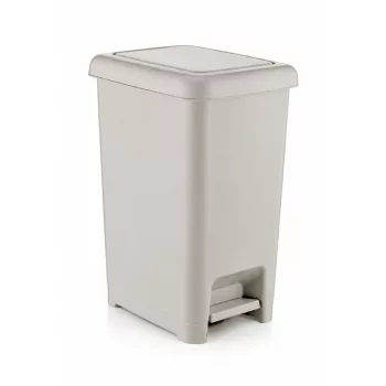   DÜNYA Pedálos slim szemetes szürke színben 15 L 22,5x31x40 cm