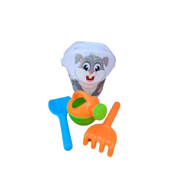 Homokozó szett vödörrel, locsolókannával (nyuszis)