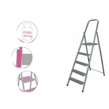 5 lépcsős fém létra