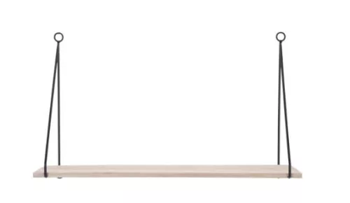 Fali polc fém tartóval