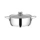 Pintinox FIRST rozsdamentes lábos+üveg fedő 20cm 2,5l