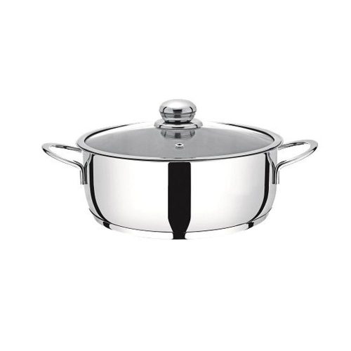 Pintinox FIRST rozsdamentes lábos+üveg fedő 24cm 6,3l