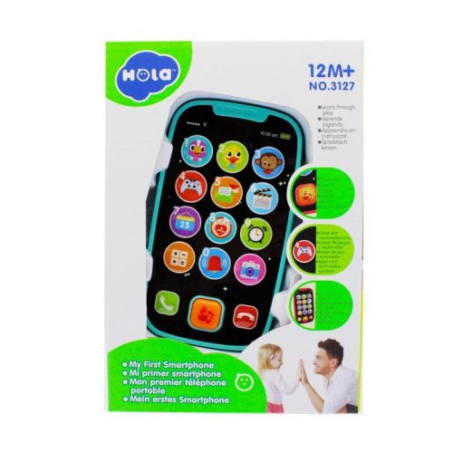 Bébi mobiltelefon sok funkció, sok hang kék