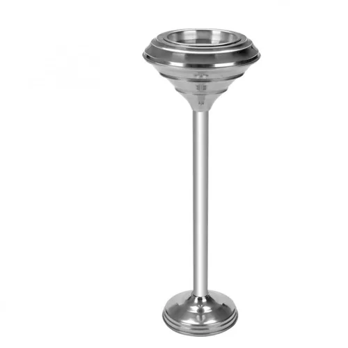 Fém álló hamutartó 71x26x26 cm inox