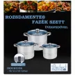 PERFECT HOME Rozsdamentes edénykészlet üvegfedővel 13 L, 9 L, 11 L
