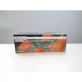 50 db-os Perfect Home visszazárható tasak (17,5x20 cm-es)