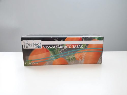 50 db-os Perfect Home visszazárható tasak (17,5x20 cm-es)