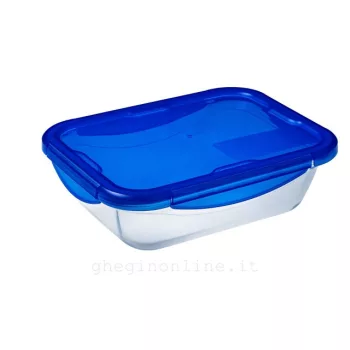 Cook&Freeze műanyag sütőtál fedővel (25x19x6 cm-es)