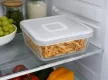COOK&FREEZE Üveg sütőtál fedővel 20x20 cm áttetsző fehér tetővel