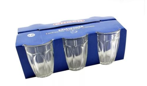 6 db-os nagy kávéspohár szett (110 ml-es)