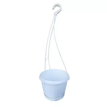 Függőcserép (16 cm-es) fehér