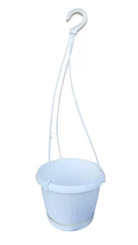 Függőcserép (16 cm-es) fehér