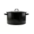 Zománcozott lábas fedővel fekete-fehér pöttyös mintával 30x18 cm (10,5 L-es)
