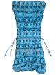 TOLEDO kerti ülőpárna kék kocka mintás