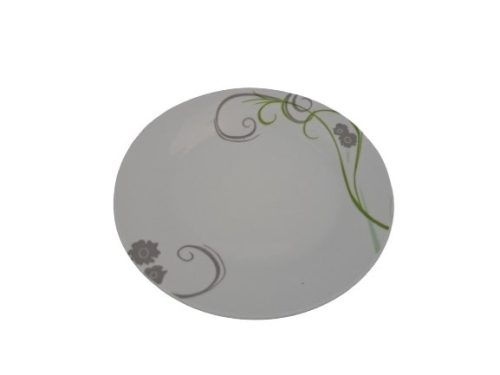 GRETA Kerek porcelán lapostányér (23 cm-es)