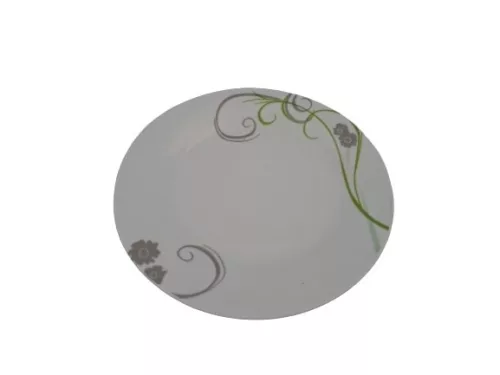 GRETA Kerek porcelán lapostányér (23 cm-es)