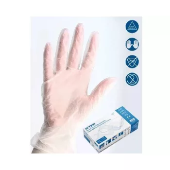   XL-es egyszer használatos nitril kesztyű áttetsző színben 100 db/doboz