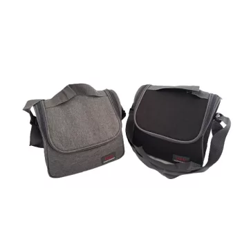 6 L-es hűtőtáska sötétszűrke színben (21x15x19 cm-es)